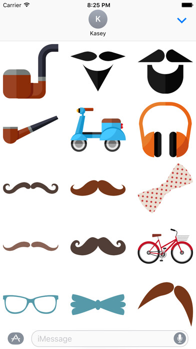 Emulate iPhone app Hipster Stickers Pack using MyAndroid Emulate iPhone app Hipster Stickers Pack using MyAndroid