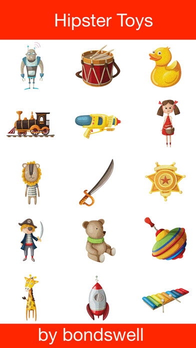 Emulate iPhone app Hipster Toys using MyAndroid