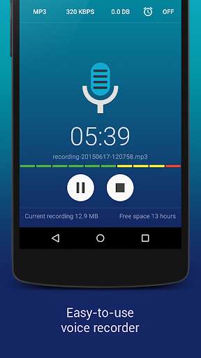 Run android online APK Hi-Q MP3 Voice Recorder (Pro) from MyAndroid or emulate Hi-Q MP3 Voice Recorder (Pro) using MyAndroid