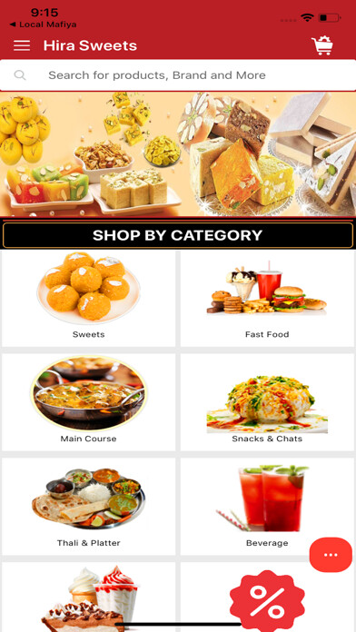 Emulate iPhone app Hira Sweets using MyAndroid Emulate iPhone app Hira Sweets using MyAndroid
