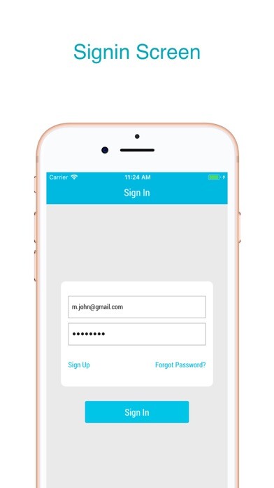 Emulate iPhone app HireMe Rentals App using MyAndroid