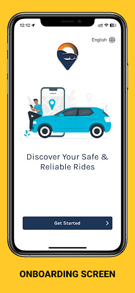 Emulate iPhone app HireMe - Taxi app for Drivers using MyAndroid
