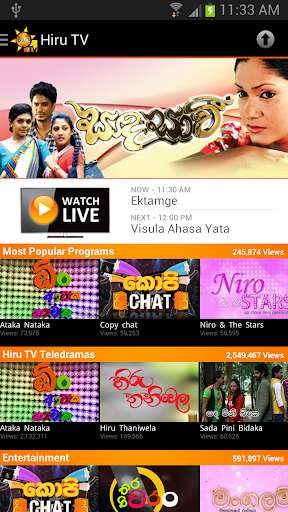 Run android online APK Hiru TV - Sri Lanka from MyAndroid or emulate Hiru TV - Sri Lanka using MyAndroid