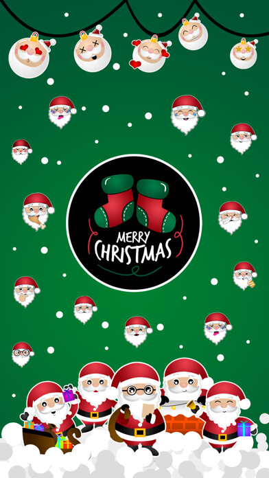 Emulate iPhone app Hi Santa Claus Stickers using MyAndroid Emulate iPhone app Hi Santa Claus Stickers using MyAndroid