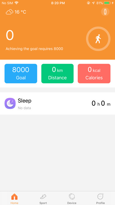 Emulate iPhone app Hisense Wear using MyAndroid