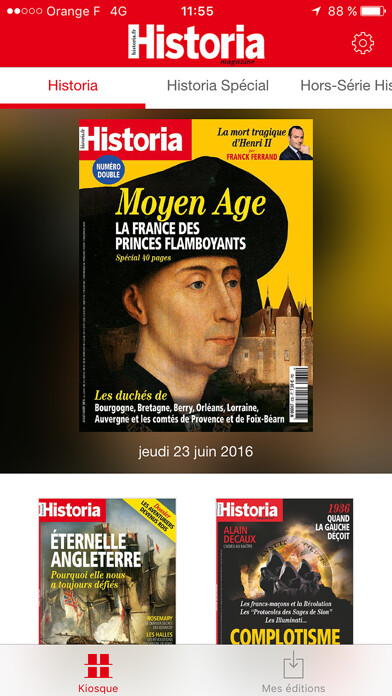 Emulate iPhone app Historia Magazine using MyAndroid Emulate iPhone app Historia Magazine using MyAndroid