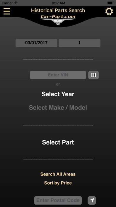 Emulate iPhone app Historical Part Search using MyAndroid Emulate iPhone app Historical Part Search using MyAndroid