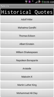 Emulate Android APK Historical Quotes Emulate Android APK Historical Quotes