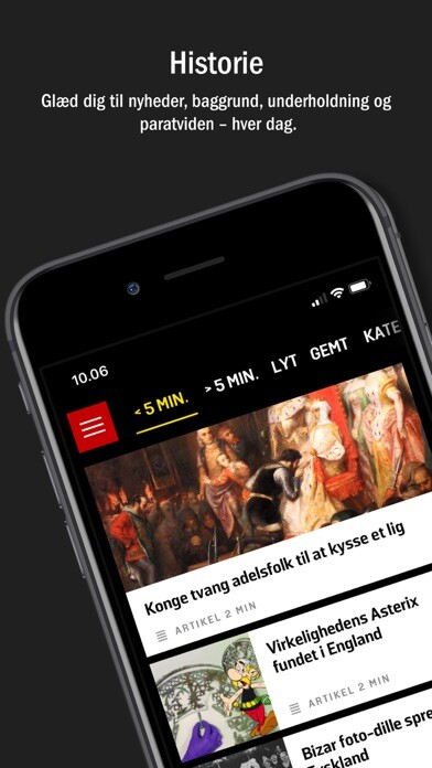 Emulate iPhone app HISTORIE - Tag på en tidsrejse using MyAndroid