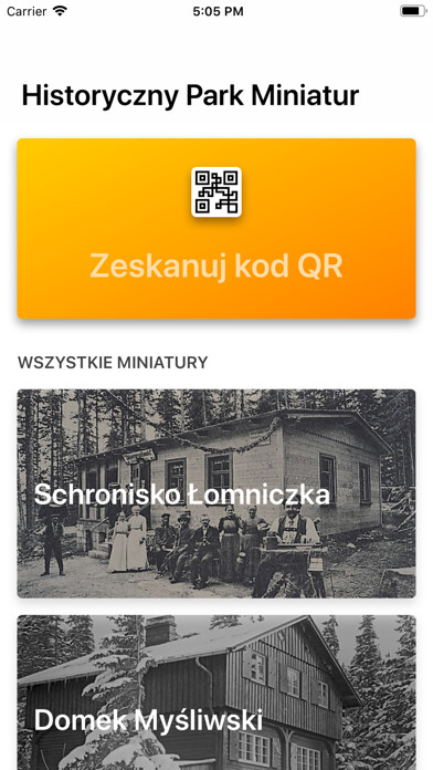 Emulate iPhone app Historyczny Park Miniatur using MyAndroid