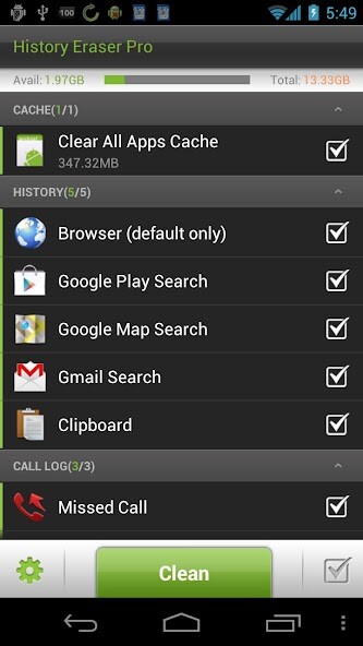 Run android online APK History Eraser Pro - Clean up from MyAndroid or emulate History Eraser Pro - Clean up using MyAndroid Run android online APK History Eraser Pro - Clean up from MyAndroid or emulate History Eraser Pro - Clean up using MyAndroid