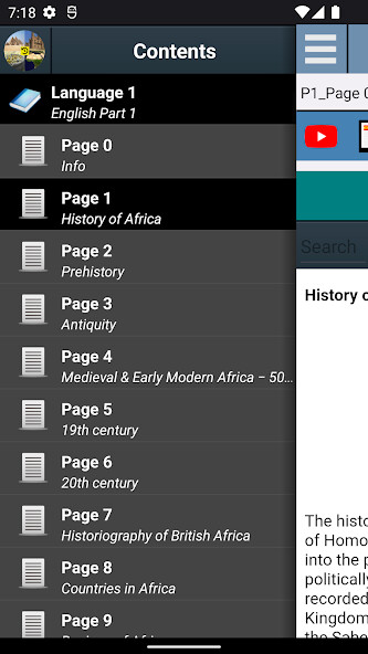 Run android online APK History of Africa from MyAndroid or emulate History of Africa using MyAndroid