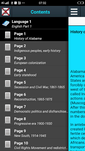 Run android online APK History of Alabama from MyAndroid or emulate History of Alabama using MyAndroid