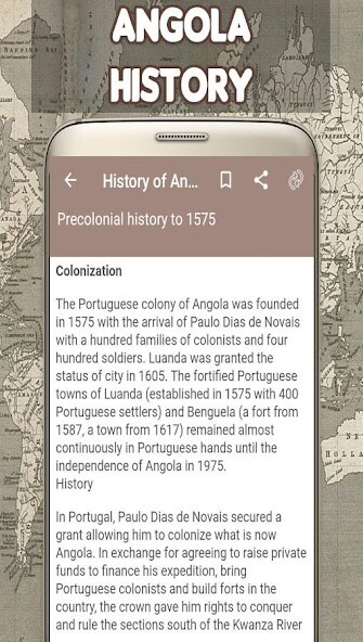 Emulate Android APK History of Angola