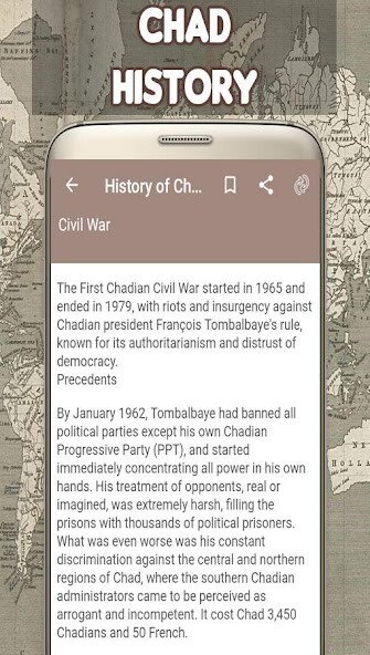 Run android online APK History of Chad from MyAndroid or emulate History of Chad using MyAndroid
