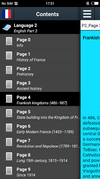 Run android online APK History Of France from MyAndroid or emulate History Of France using MyAndroid