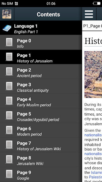 Run android online APK HISTORY OF JERUSALEM. from MyAndroid or emulate HISTORY OF JERUSALEM. using MyAndroid