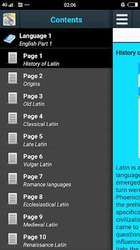Run android online APK History of Latin from MyAndroid or emulate History of Latin using MyAndroid