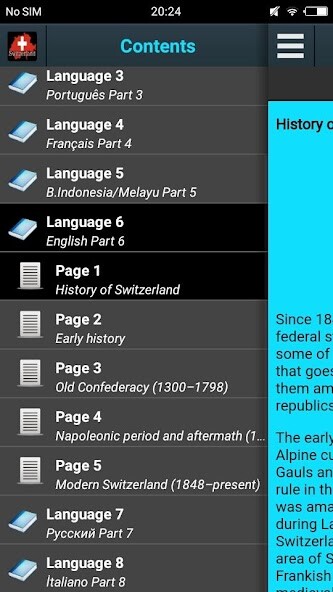 Run android online APK History of Switzerland from MyAndroid or emulate History of Switzerland using MyAndroid