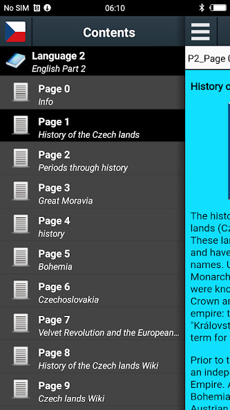Run android online APK History of the Czech Republic from MyAndroid or emulate History of the Czech Republic using MyAndroid