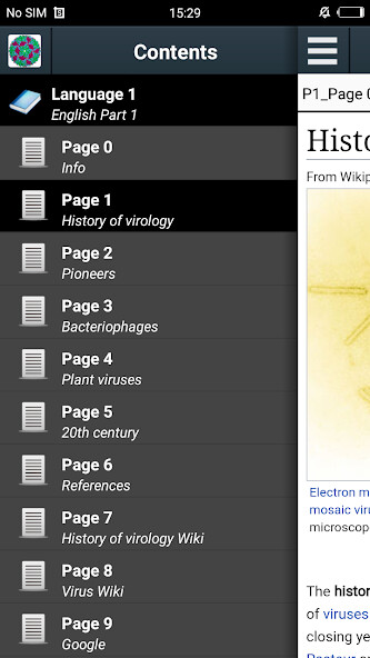 Run android online APK History of Virus from MyAndroid or emulate History of Virus using MyAndroid