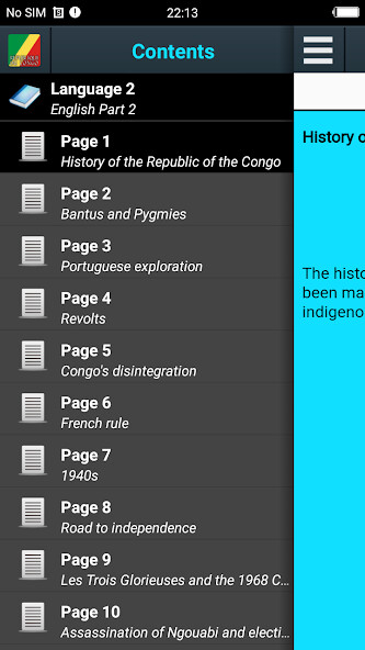 Run android online APK History Republic of the Congo from MyAndroid or emulate History Republic of the Congo using MyAndroid