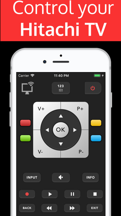 Emulate iPhone app Hitamote : hitachi remote tv using MyAndroid Emulate iPhone app Hitamote : hitachi remote tv using MyAndroid