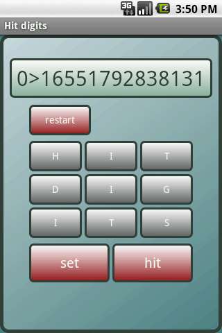 Emulate Android APK Hit digits