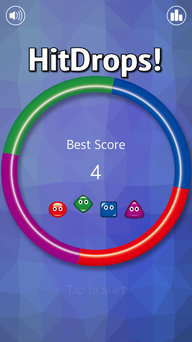 Emulate iPhone app HitDrops - Reflexion game - using MyAndroid Emulate iPhone app HitDrops - Reflexion game - using MyAndroid
