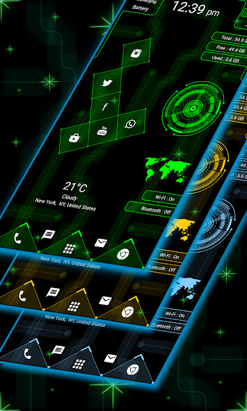 Run android online APK Hi-tech Square Launcher from MyAndroid or emulate Hi-tech Square Launcher using MyAndroid