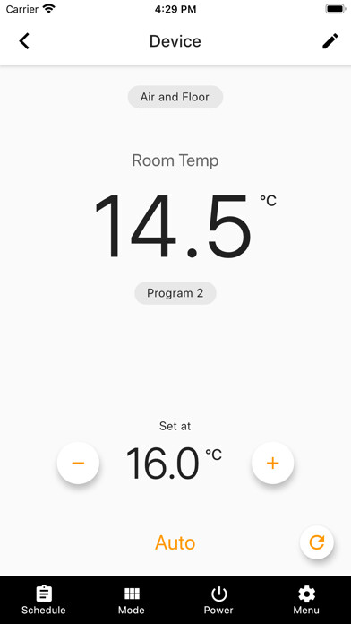 Emulate iPhone app Hi Thermostat using MyAndroid Emulate iPhone app Hi Thermostat using MyAndroid