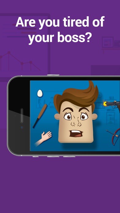 Emulate iPhone app Hit the boss, Virtual game to beat the superior, smash him and be relaxed using MyAndroid Emulate iPhone app Hit the boss, Virtual game to beat the superior, smash him and be relaxed using MyAndroid