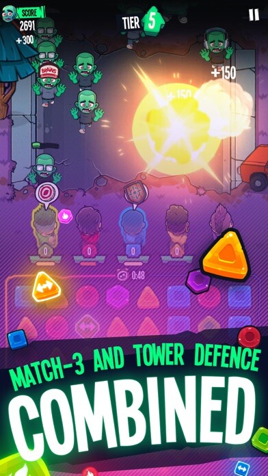 Emulate iPhone app Hit the Zombies Tournament! using MyAndroid