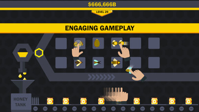 Emulate iPhone app Hive Factory : Merge Honey Bee using MyAndroid