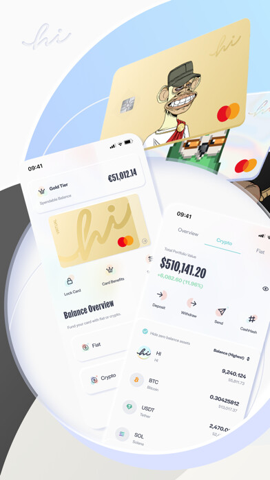 Emulate iPhone app hi: Web3 Wallet-Crypto Neobank using MyAndroid