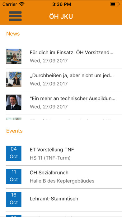 Emulate iPhone app ÖH JKU using MyAndroid
