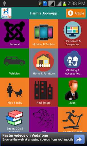Run android online APK H-Joomapp from MyAndroid or emulate H-Joomapp using MyAndroid