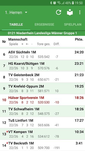 Run android online APK Hülser Sportverein Handball from MyAndroid or emulate Hülser Sportverein Handball using MyAndroid