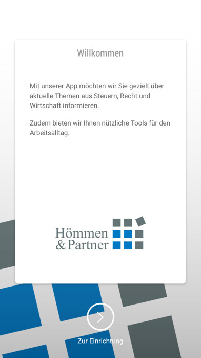 Emulate iPhone app Hömmen & Partner using MyAndroid