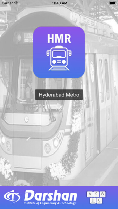 Emulate iPhone app HMR Hyderabad Metro using MyAndroid