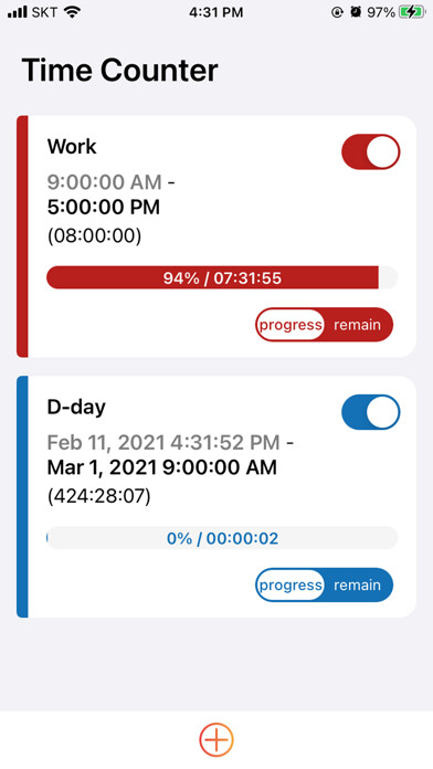 Emulate iPhone app H:M:S Counter using MyAndroid