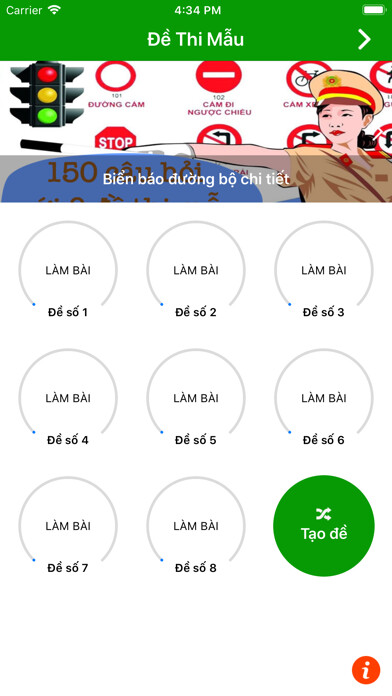 Emulate iPhone app Hướng dẫn ôn thi GPLX hạng A1 using MyAndroid Emulate iPhone app Hướng dẫn ôn thi GPLX hạng A1 using MyAndroid