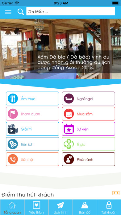 Emulate iPhone app Hoa Binh Tourism using MyAndroid