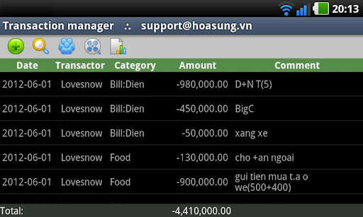Emulate Android APK Hoasung Expense Manager Emulate Android APK Hoasung Expense Manager