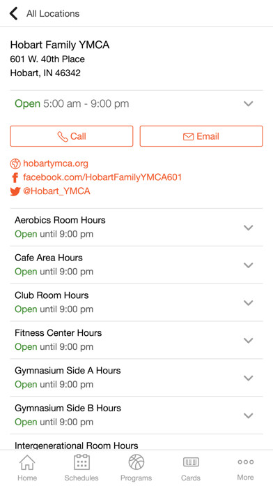 Emulate iPhone app Hobart Family YMCA using MyAndroid Emulate iPhone app Hobart Family YMCA using MyAndroid