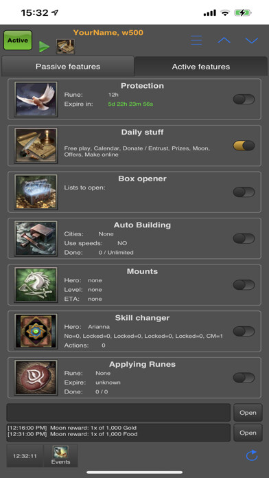 Emulate iPhone app Hobbit Assistant using MyAndroid