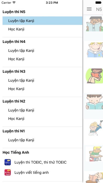 Emulate iPhone app Hoc Kanji - Luyen tap Kanji Offline using MyAndroid Emulate iPhone app Hoc Kanji - Luyen tap Kanji Offline using MyAndroid