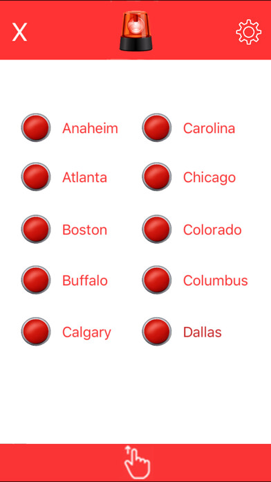 Emulate iPhone app Hockey Goal Sirens Pro using MyAndroid