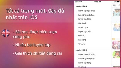 Emulate iPhone app Hoc Tieng Nhat A - Z (Offline) using MyAndroid