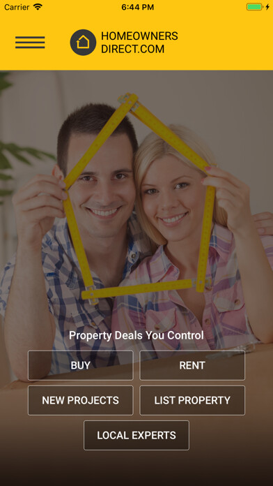 Emulate iPhone app HOD - Home Owners Direct using MyAndroid